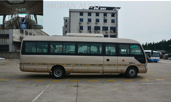 China Ônibus de excursão dourado da cidade de Mudan, do motor 25 de Seater do minibus corpo integral diesel semi - fornecedor