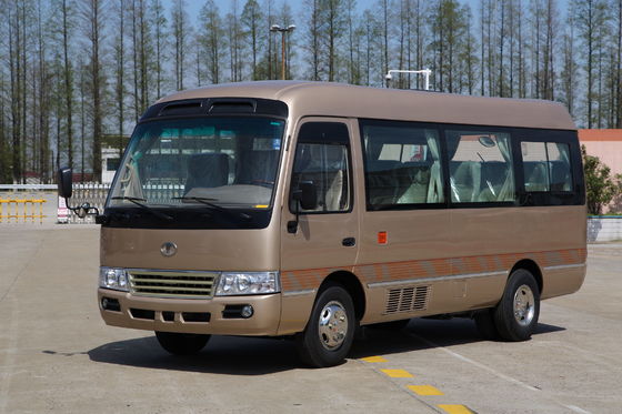 China Base de roda do ônibus 3308mm do transporte da cidade do turista do minibus da pousa-copos do condicionador de ar do veículo do pessoal fornecedor