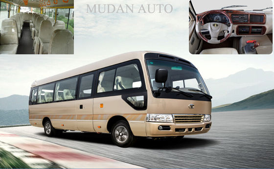 China Minibus de Seater do luxo 19 do motor de ISUZE/minibus JE493ZLQ3A de Mitsubishi Rosa fornecedor